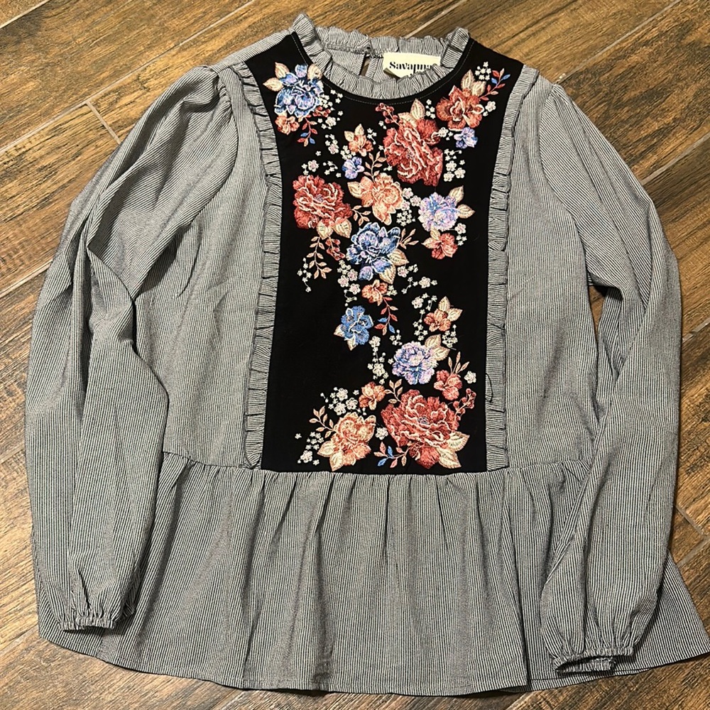 Savanna Jane embroidered women’s blouse